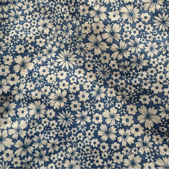 J Crew Puff Sleeve Liberty® Jacqueline's Blossom Blue Cottagecore Top - Size M - Picture 8 of 9